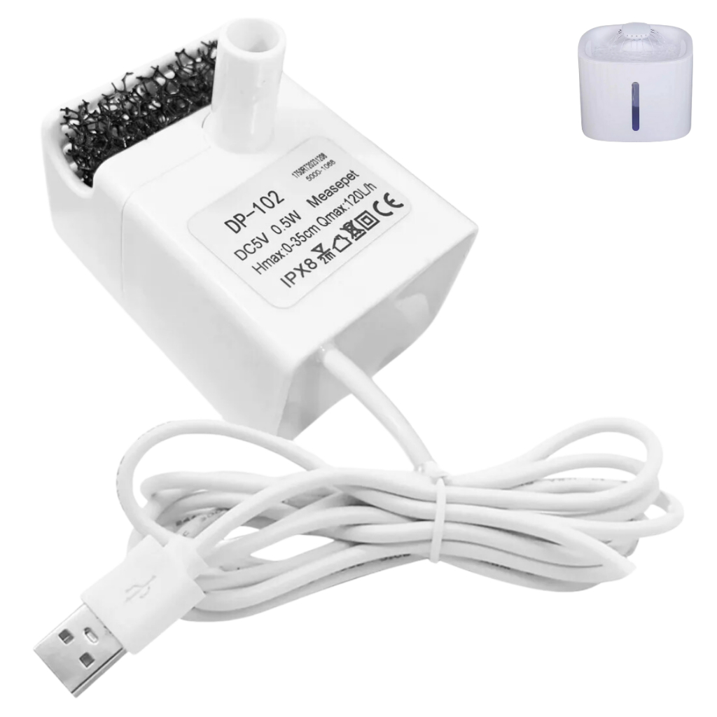 Bomba Motor Bebedouro Fonte de Água Sem Ruído LED Pet Gatos em Oferta na Shopee