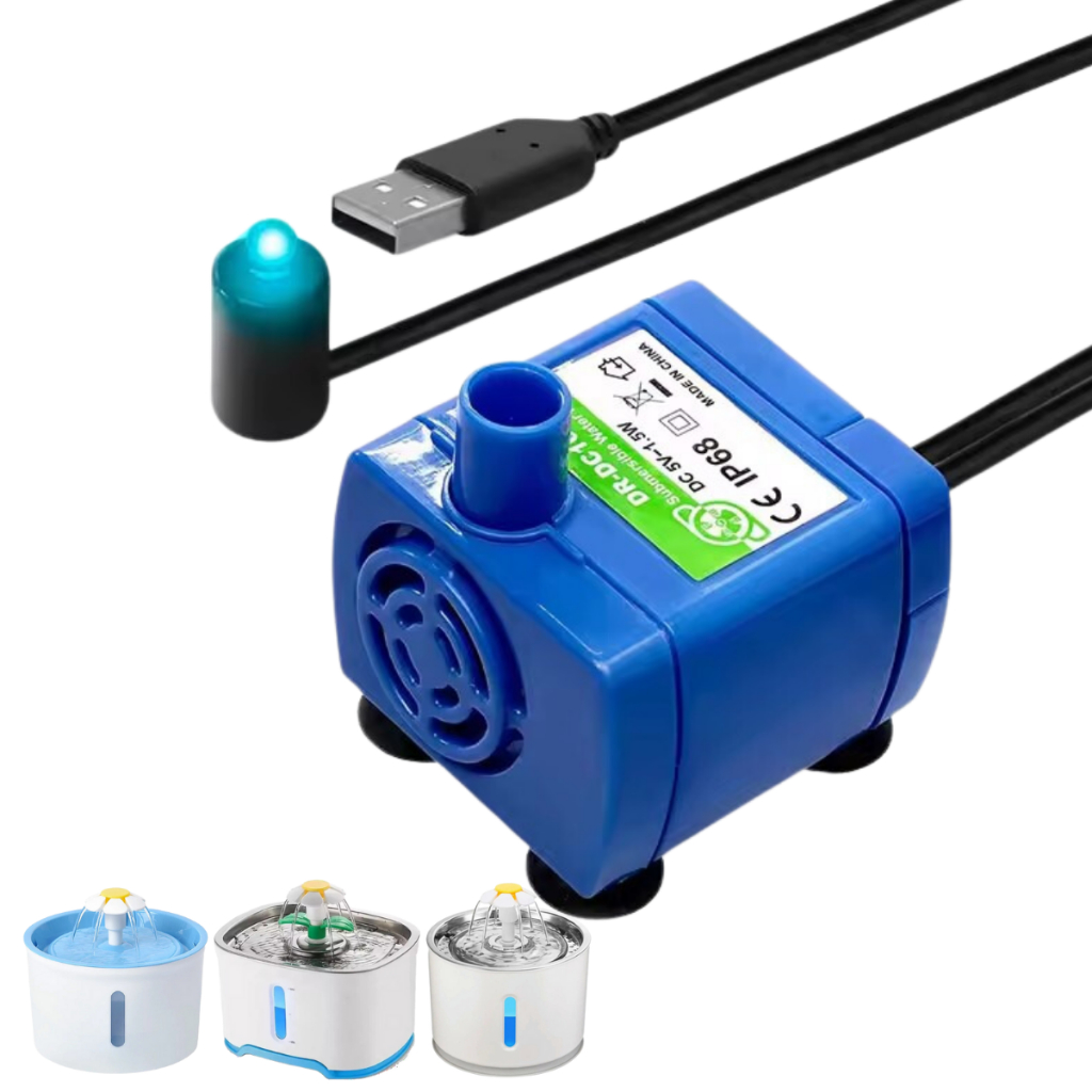 Bomba Submersa Para Bebedouro Fonte De Água Automático Pet em Oferta na Shopee