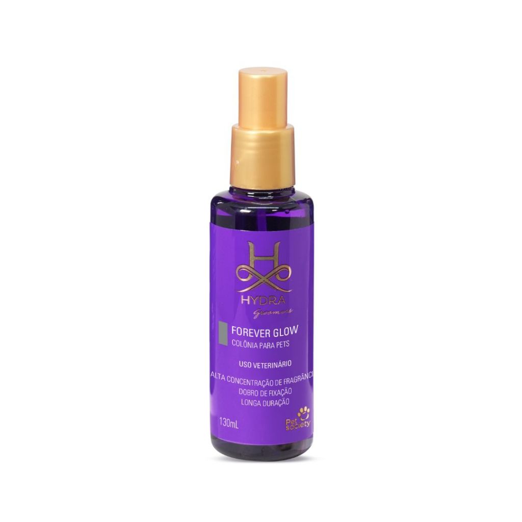 Colônia Pet Cachorro e Gato Hydra Groomers Forever Glow 130ml