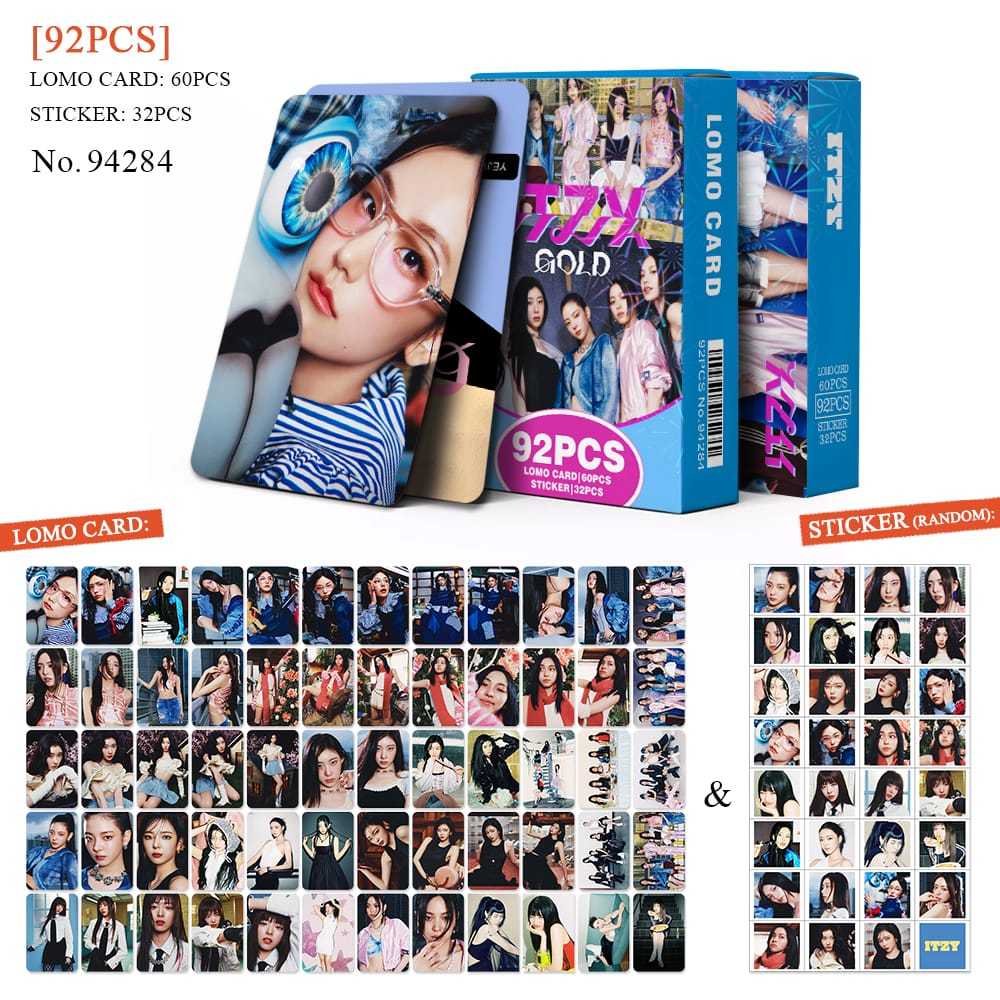 K-POP 60pcs/box com 32pcs adesivo ITZY Photocard Pronto Para Ser Cartão LOMO Postal De Coleção em Oferta na Shopee