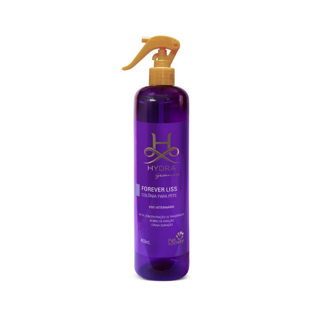 Colônia Pet Cachorro e Gato Hydra Groomers Forever Liss 450mL