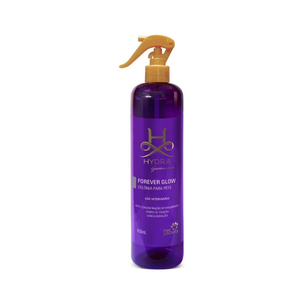 Colônia Pet Cachorro e Gato Hydra Groomers Forever Glow 450mL
