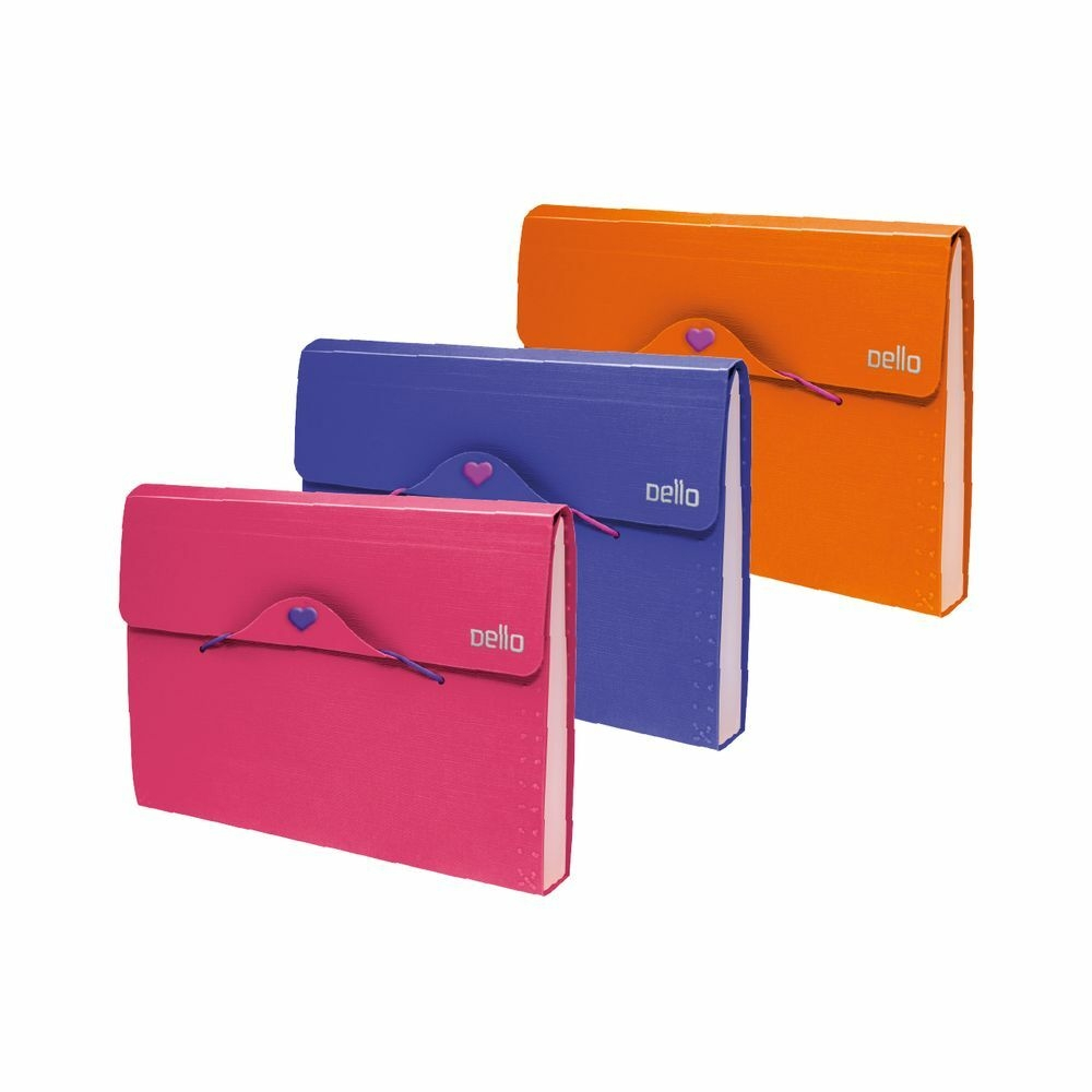 PASTA SANFONADA MINI FULL COLOR COM 12 DIVISÓRIAS DELLO - UNIDADE em Oferta na Shopee