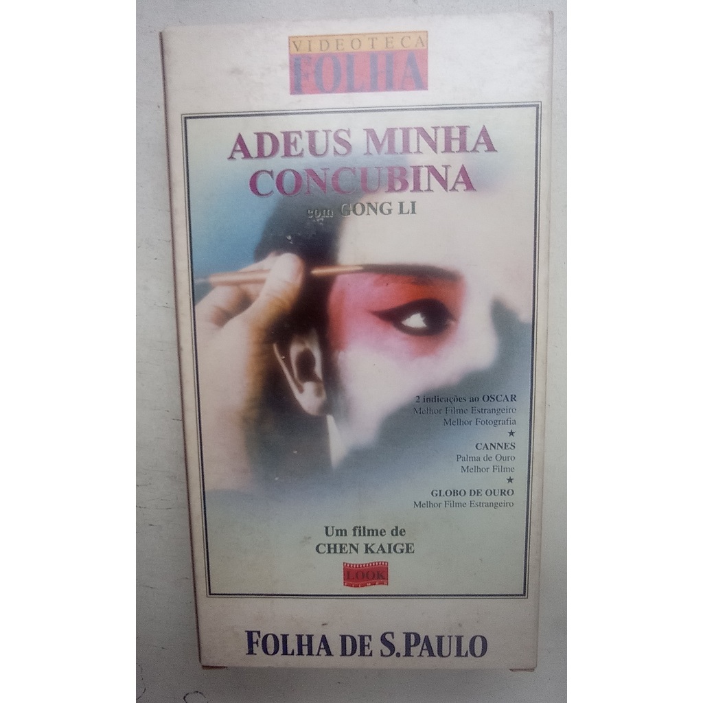 Filme Vhs - Videoteca Folha - Adeus Minha Concubina - 1993