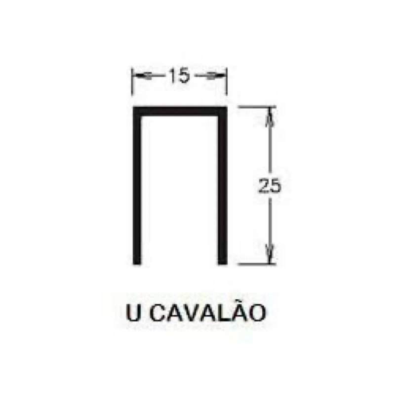 Trilho superior cavalão vários tamanhos de  1,00 a 1,80