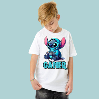 CAMISETA CAMISA BLUSA STITCH VARIOS MODELOS DESENHO ANIMADO TENDENCIA UNISSEX INFANTIL JUVENIL em Oferta na Shopee