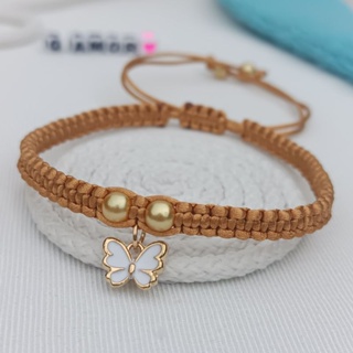 TORNOZELEIRAS EM MACRAMÊ FEITO A MÃO TAMANHO AJUSTÁVEL MULHER em Oferta na Shopee