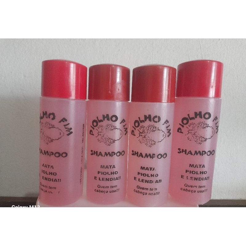 7 unidades de shampoo piolho fim 200ml