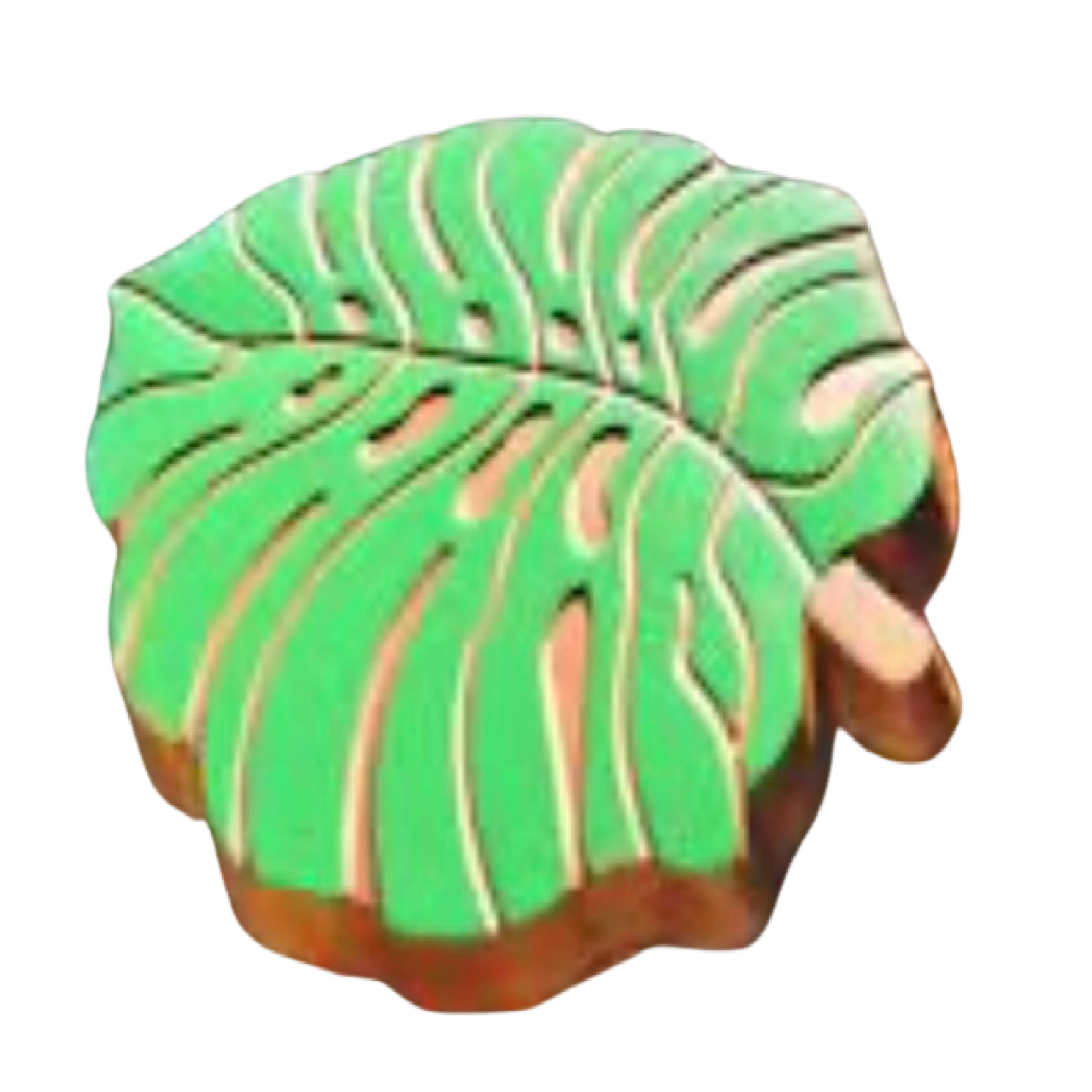 Forma Abs 1,5mm 3d Pisante Jardim Costela De Adão 38x29x4cm