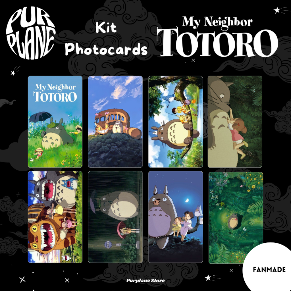 Photocards Totoro Studio Ghibli Chihiro Kiki O Castelo Animado Anime Fanmade Lomocard Otaku