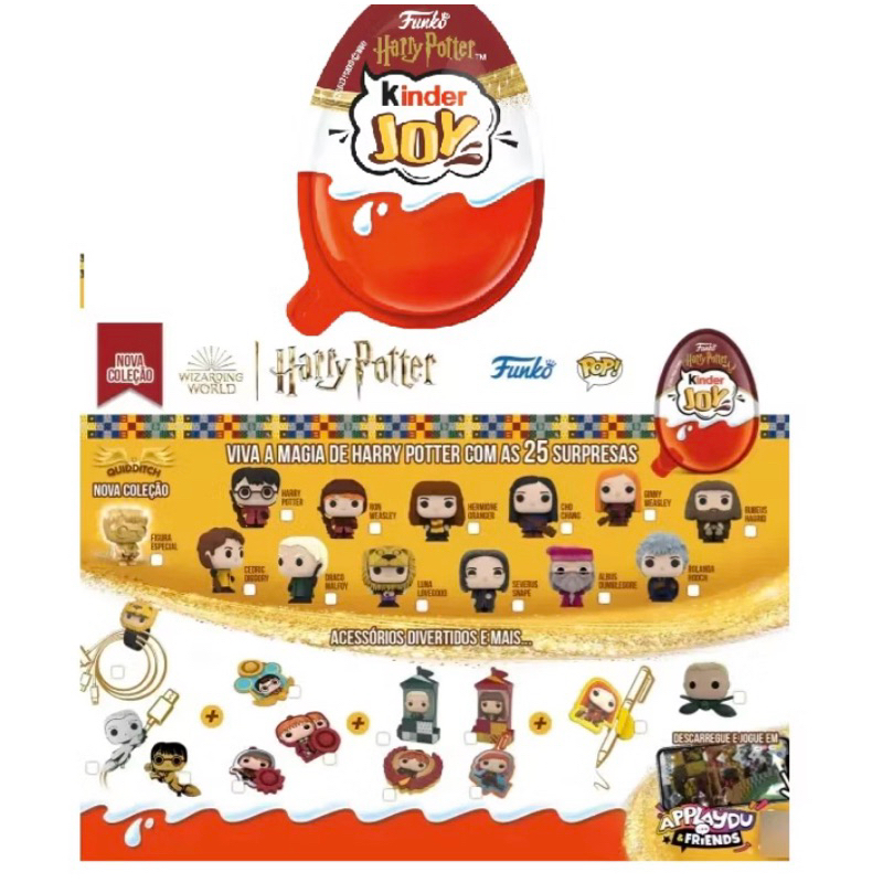 Brindes Kinder ovo/joy Harry Potter Quadribol importado