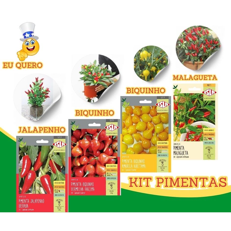 Sementes De Pimenta Jalapenho Iberaba em Oferta na Shopee