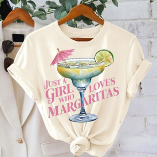 Camiseta Básica Unissex Estampa Margarita Girl 100% algodão