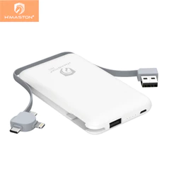 H'maston YD-23 Carregador Portátil Power Bank 5000mah com 4 Saídas v8 iphone e type-c