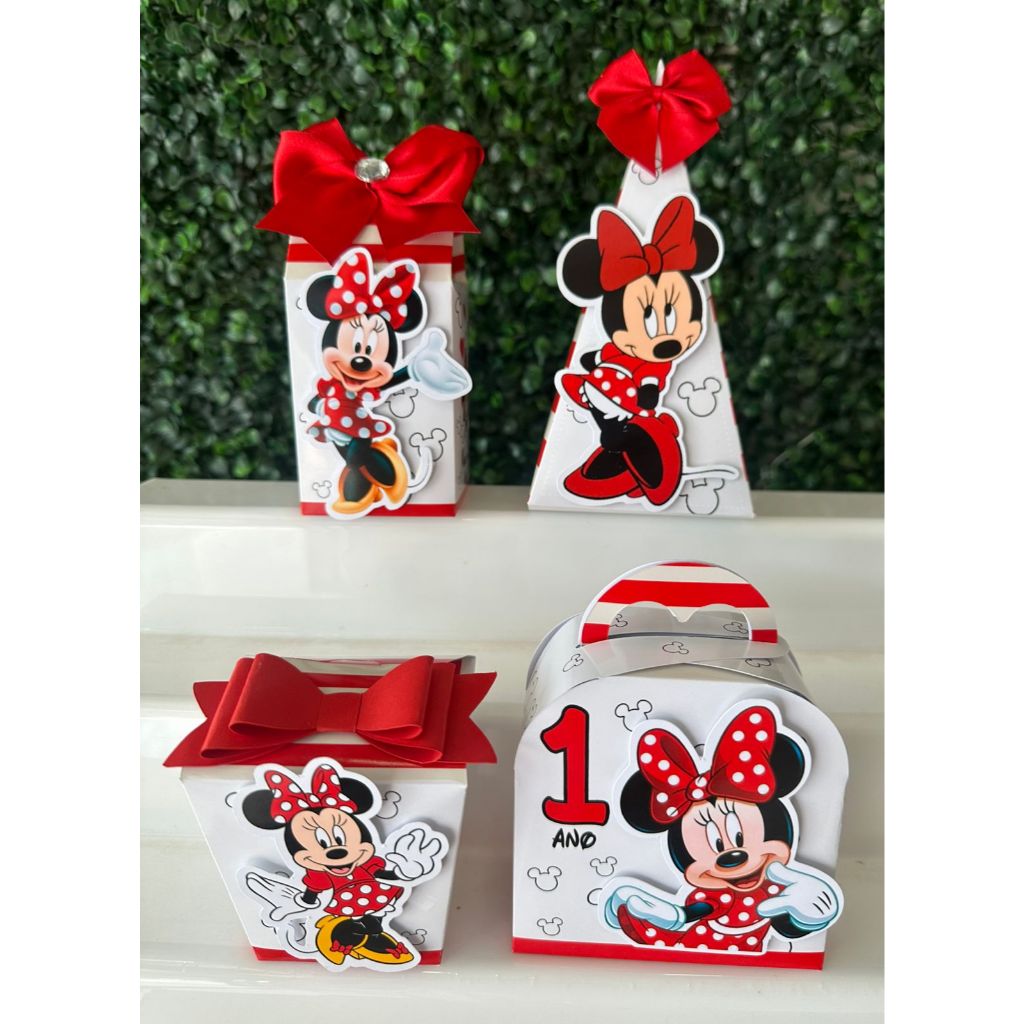 Kit festa minnie / Personalizados minnie / Lembrancinhas minnie / Festa Infantil minnie / Aniversário / mickey