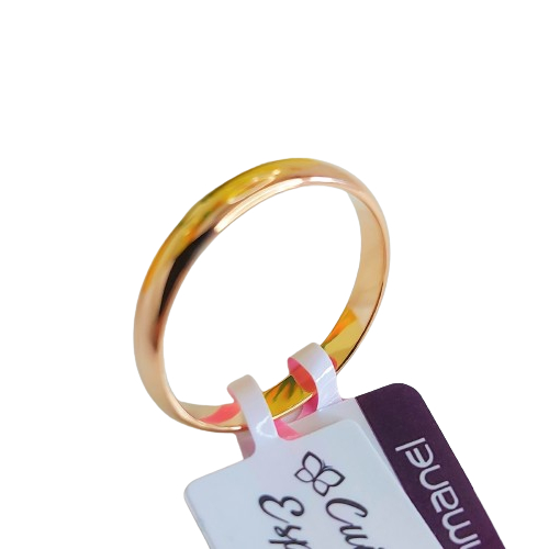 Aliança Rommanel Fina Lisa Abaulada por Fora 3mm 510152 em Oferta na Shopee