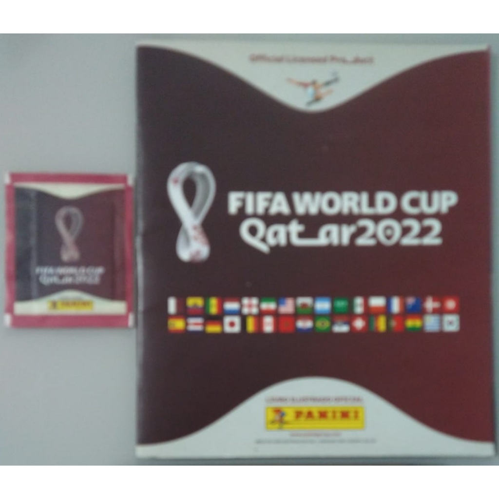 Album de Figurinhas Copa 2022 + 1 Envelope Lacrado - Copa do Mundo - Fifa World Cup - Panini - Bom Estado