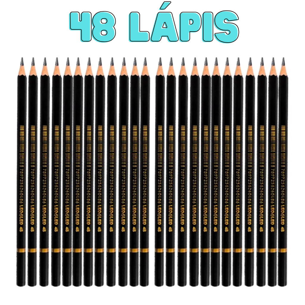 Lápis Preto Leo & Leo  Hb N2  C/48 Unidades em Oferta na Shopee