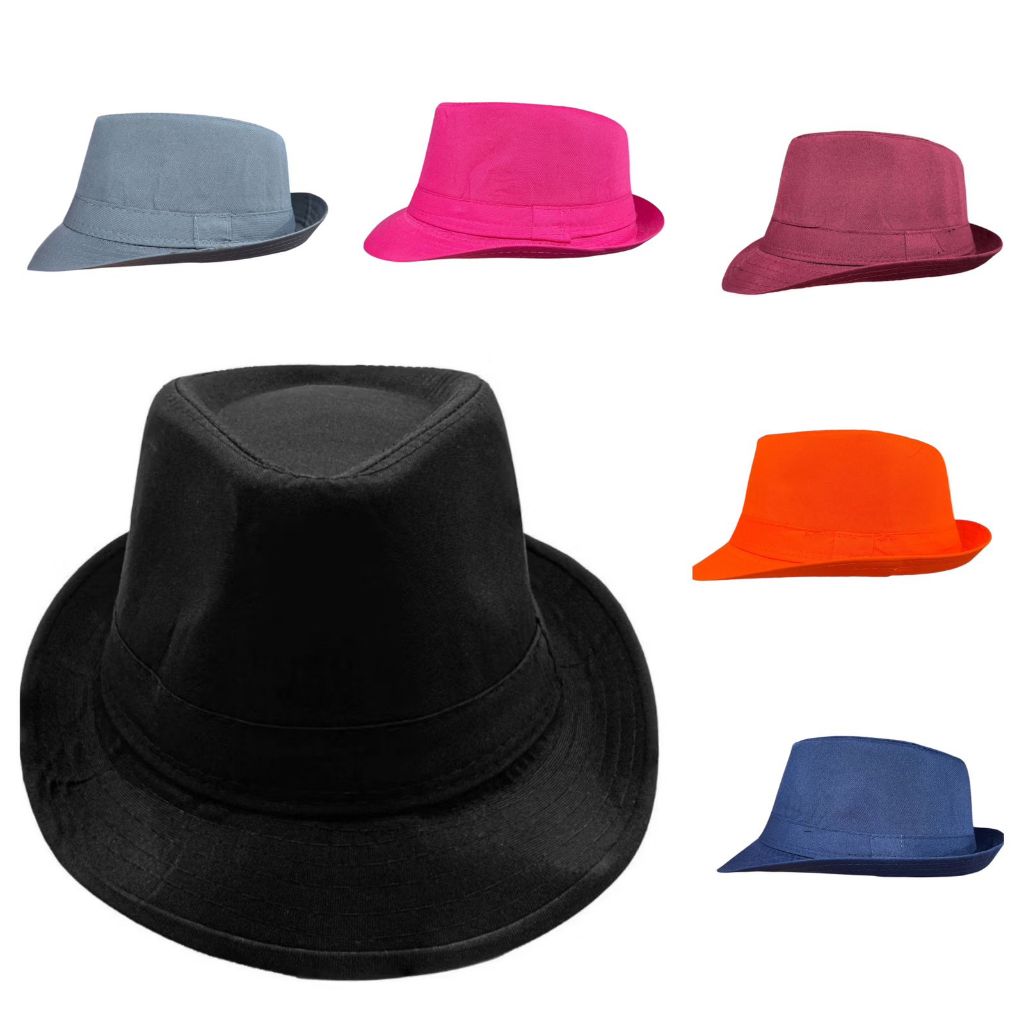 Chapéu Estilo Panamá Malandrinho Adulto Unissex Praia Jazz Várias Cores em Oferta na Shopee