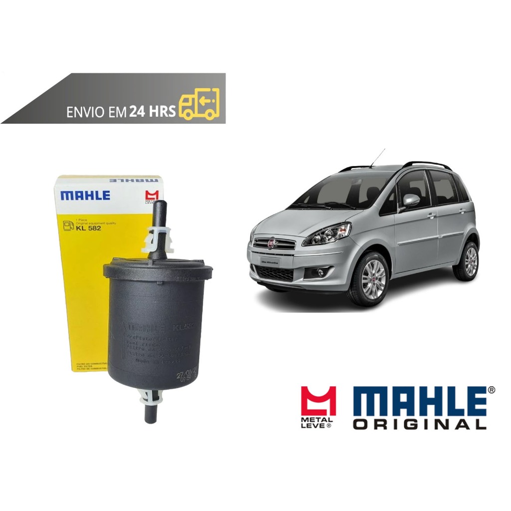Filtro de Combustível Fiat Idea todas de 2007 a 2016 Original Mahle Metal Leve em Oferta na Shopee