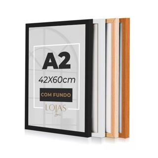 Moldura A2 A3 A4 20x25 A5 com acetato Quadro Diploma Fotos Poster (Escolha o tamanho e a cor) em Oferta na Shopee