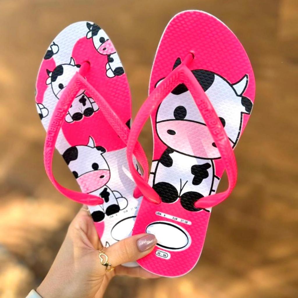 Promoção Chinelo Feminino Slim Leveza Tropical Verão Estampado em Oferta na Shopee