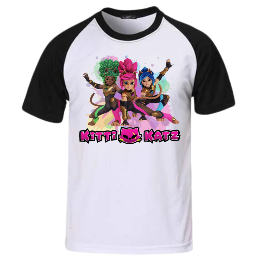 Camiseta Kitti Katz Infantil Serie Crianças Juvenil Presente Aniversario Unissex Festa Natal Personagens Netflix