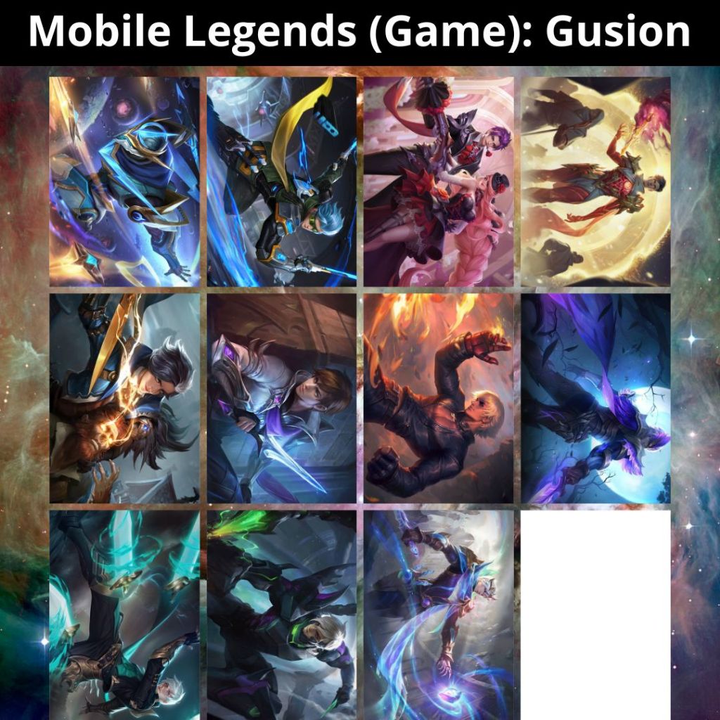 Placa Decorativa MDF (14x20cm ou 20x28cm) Mobile Legends: Bang Bang (Game): Gusion - Quadro Parede & Decoração