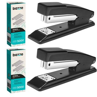 Kit Com 1/ 2 Grampeadores De Metal Durável De Alta Qualidade Grande + Grampos Galvanidados 26/6 em Oferta na Shopee