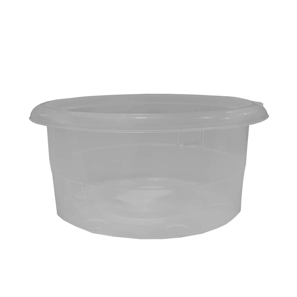 Vaso para Orquidea N22 Jorani Brasil  Preto / Transparente / Ceramica