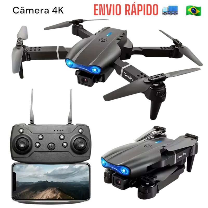 Drone dobrável Wi-fi C/ câmera - Drone RC