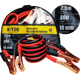 Cabo Auxiliar para Bateria 800Amp/1200Amp Chupeta Automotiva Reforçada 2,2m ou 3m