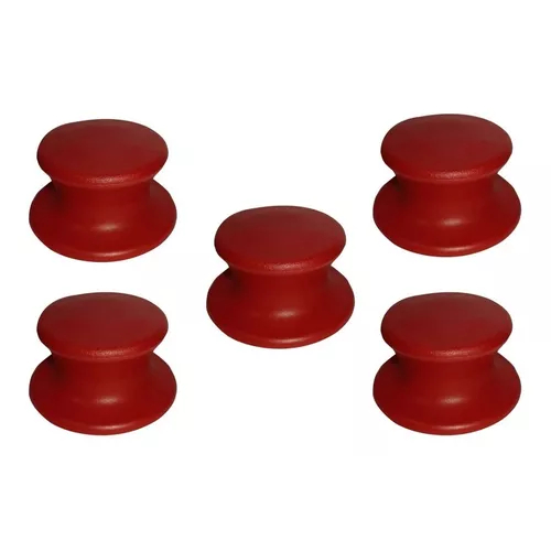 Kit de 50 Pomel Vermelho Puxador de Panelas em Geral