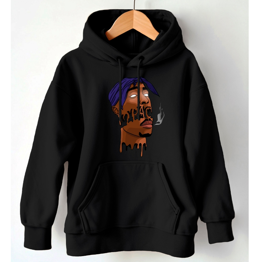 Moletom Canguru Tupac 2pac Hip Hop Streetwear Blusa de Frio Moletom Capuz Masculino Flanelado Frio