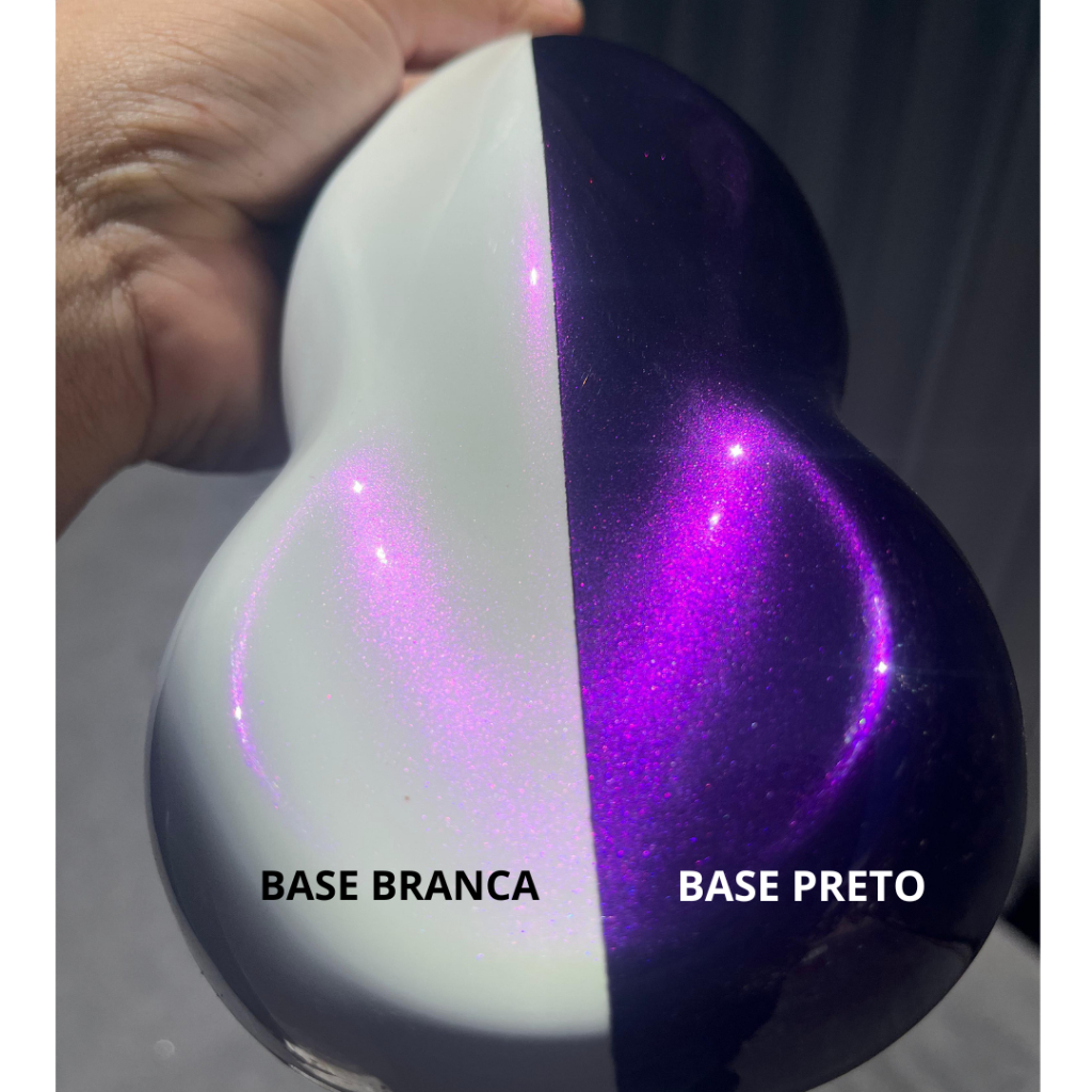 Pigmento pó perola violeta brilhante P/verniz