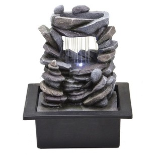 Fonte Água Cascata imita Pedra Decoração jardim