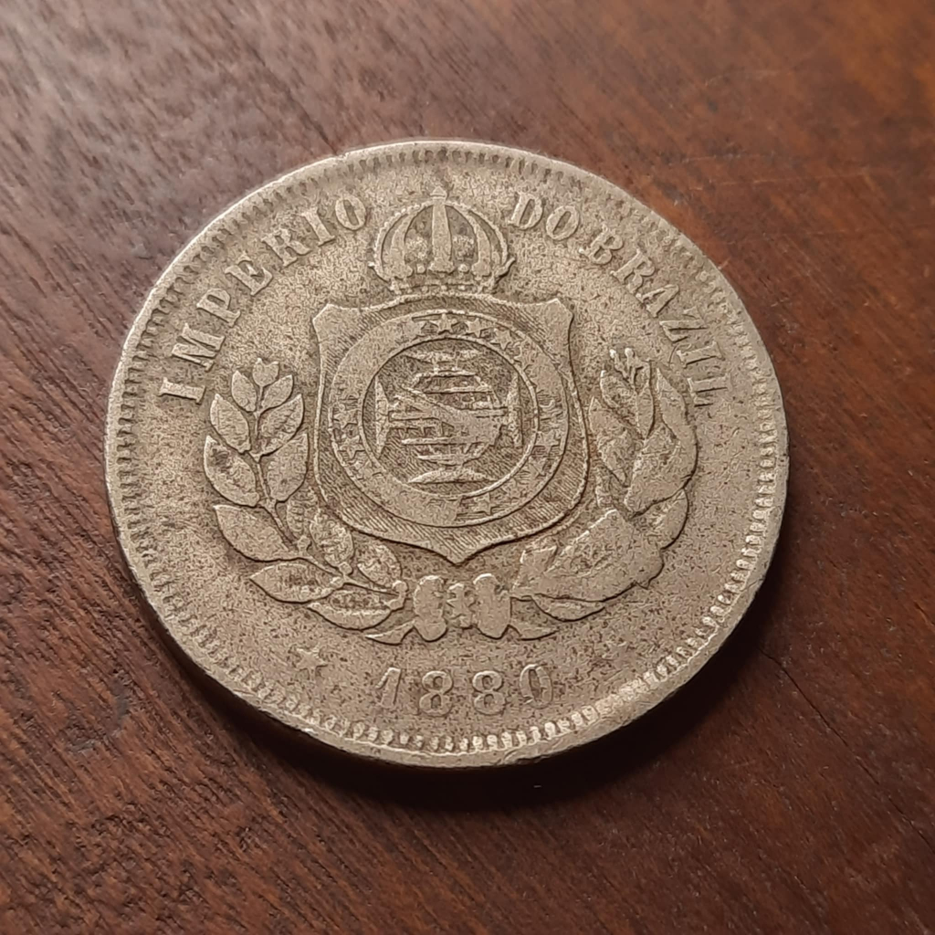 Moeda 200 Réis 1880 - Império do Brasil