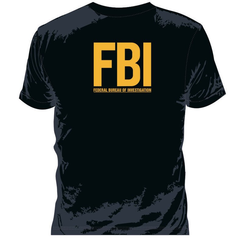 Camiseta FBI Task Force Tamanho Especial G3