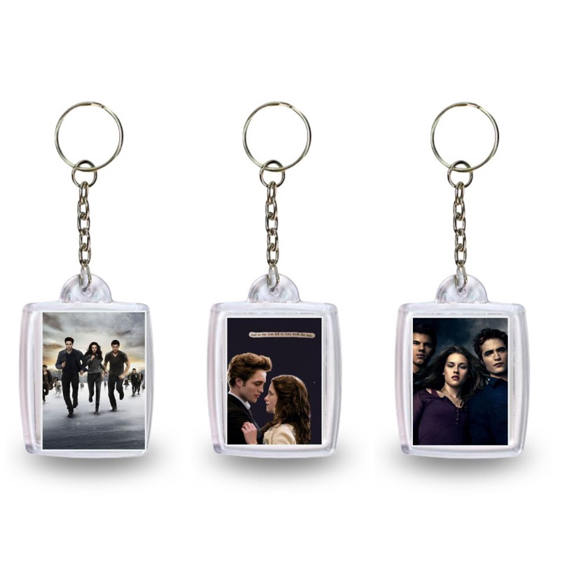 Trio de chaveiros Saga Crepúsculo Twilight 3x4cm