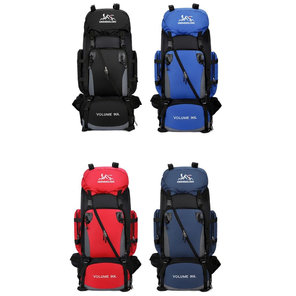 Mochila Trilha Viagem Reforcada 90l Mochila Camping Cargueira Mochila Masculina Impermeável