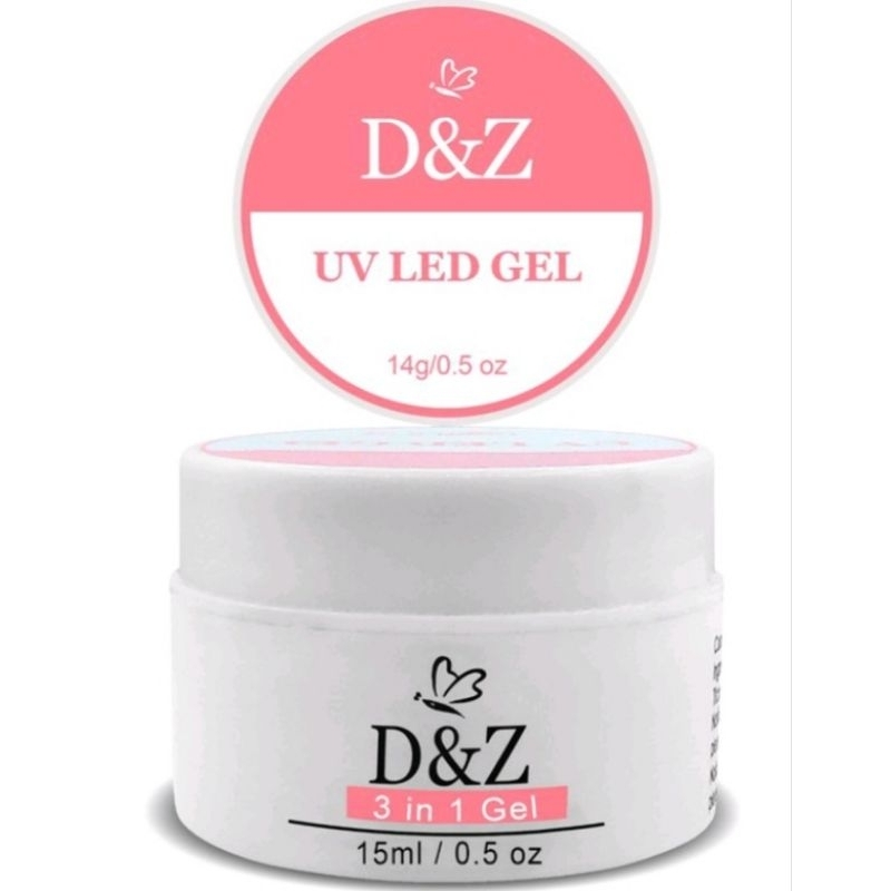 GEL LED UV D&Z pink 3 14g GEL UV DeZ ACRYGEL PORCELANA