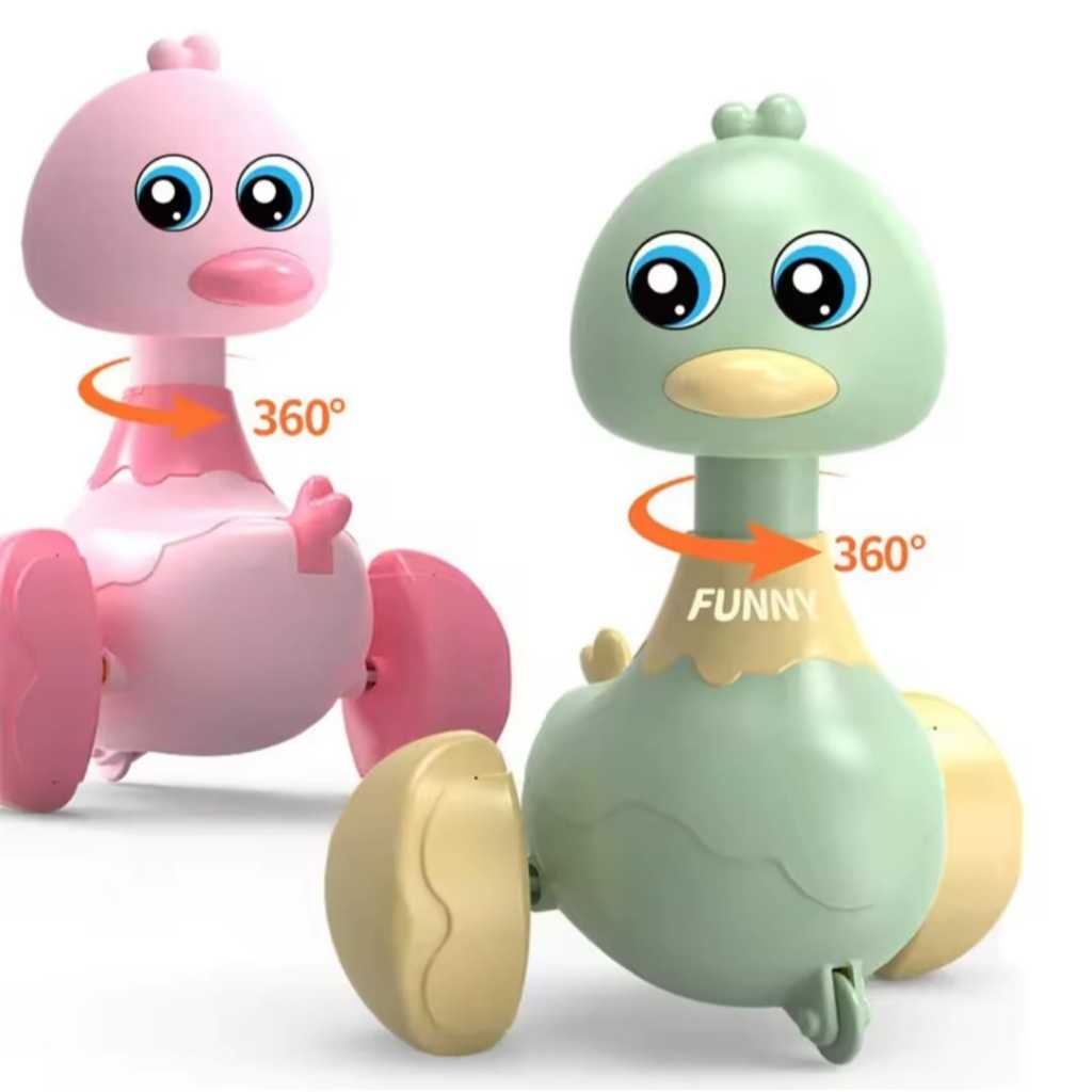Brinquedo de carro de inércia para crianças, brinquedos do carro puxado, pato bonito