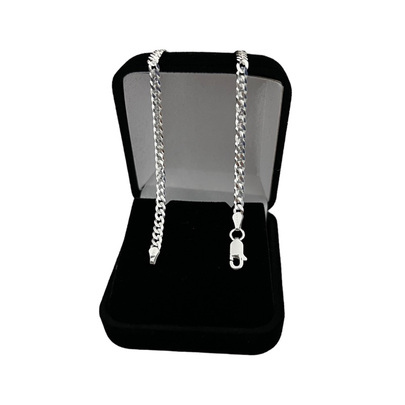 Pulseira de Prata 925 Grumet 3 mm. Prata legítima. em Oferta na Shopee