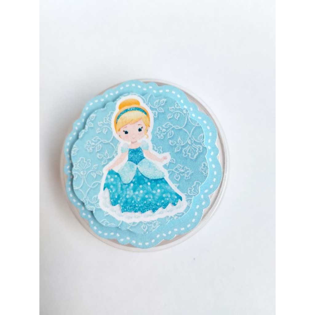 Kit Aplique 2D para lembrancinha de Festa - Princesa Cinderela
