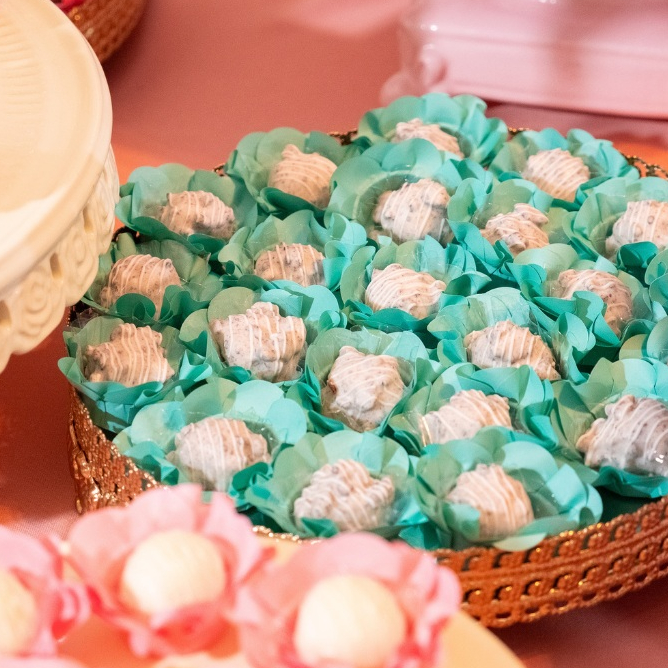 40 Forminhas Para Doces Finos Gardenia Flor Festa Casamento
