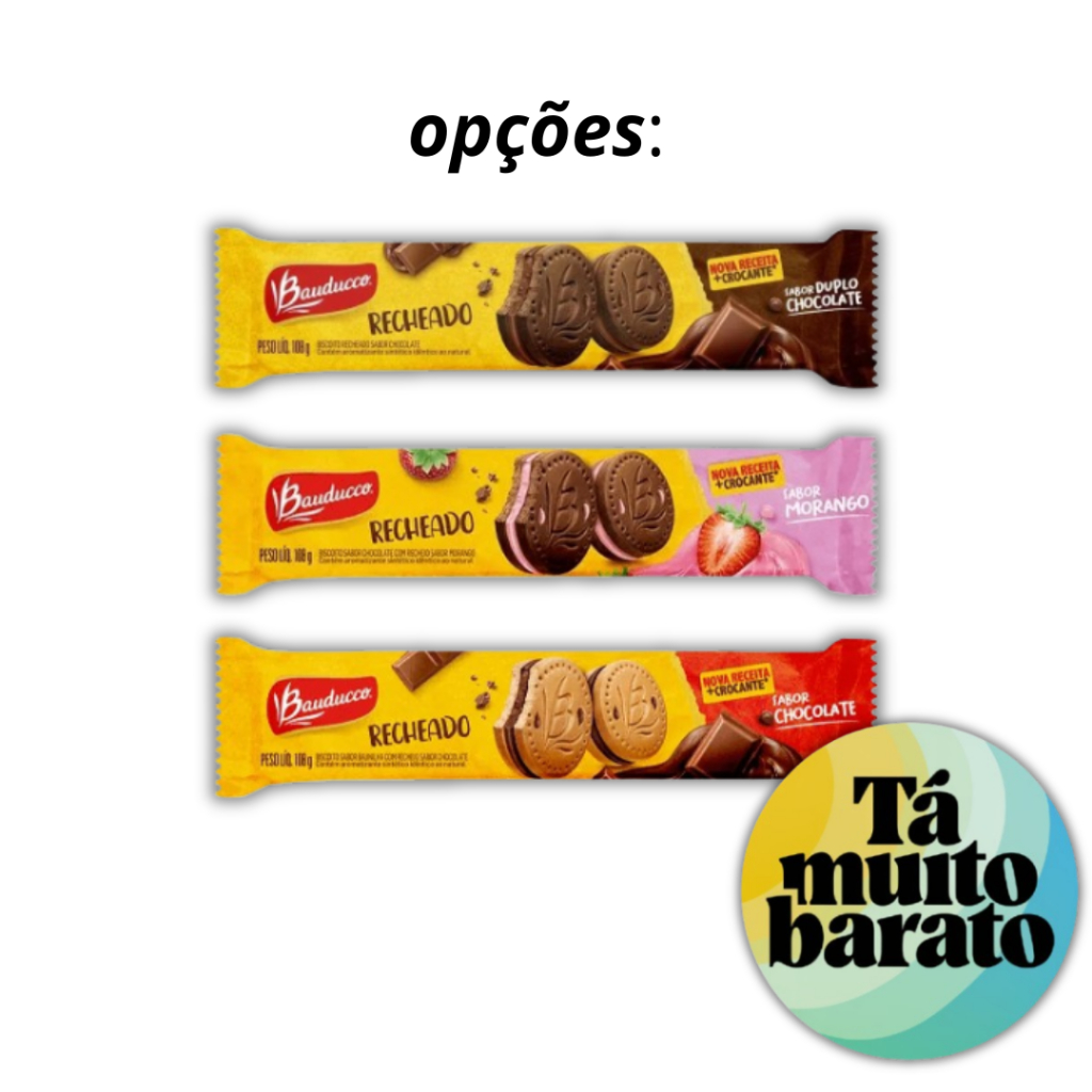 OPÇÕES Biscoito Recheado Bauducco - Pacote 108g