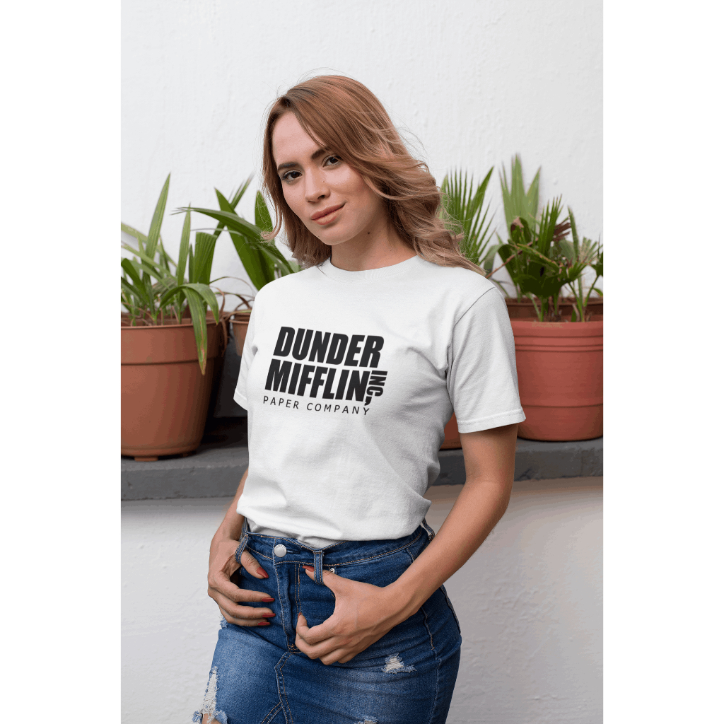 Camiseta Dunder Mifflin Camisa Série The Office Tshirt Michael Scott Poliéster