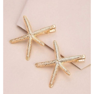 presilhas de Cabelo com Estrela-do-Mar - Presilhas de Resina Boho Chic para Mulheres e Meninas, Perfeitas para Praia