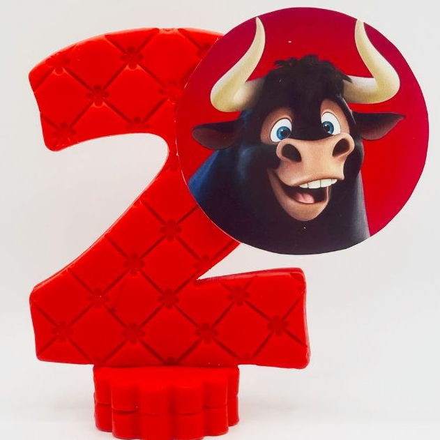 Decoração Festa / Vela Aniversário Biscuit / Topo de Bolo / Vela Touro Ferdinando em Oferta na Shopee