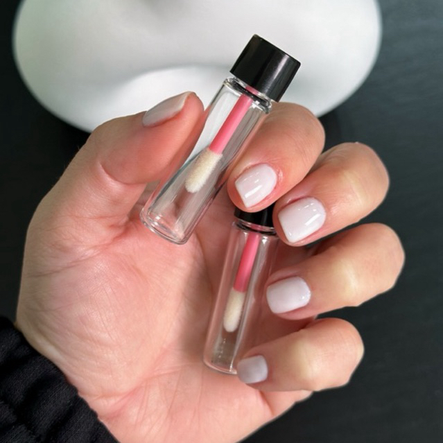 Kit 150 Mini Retoque de Batom Mimo Cliente Maquiadora Embalagem Gloss Brilho Labial Atendimento